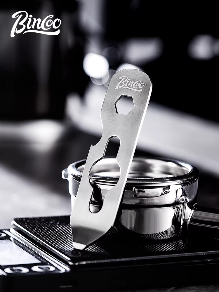Dụng cụ tháo tay cầm máy pha cà phê Bincoo đa năng, dụng cụ bẩy bát đựng bột với móc, cờ lê thép không gỉ, dụng cụ tách rời
