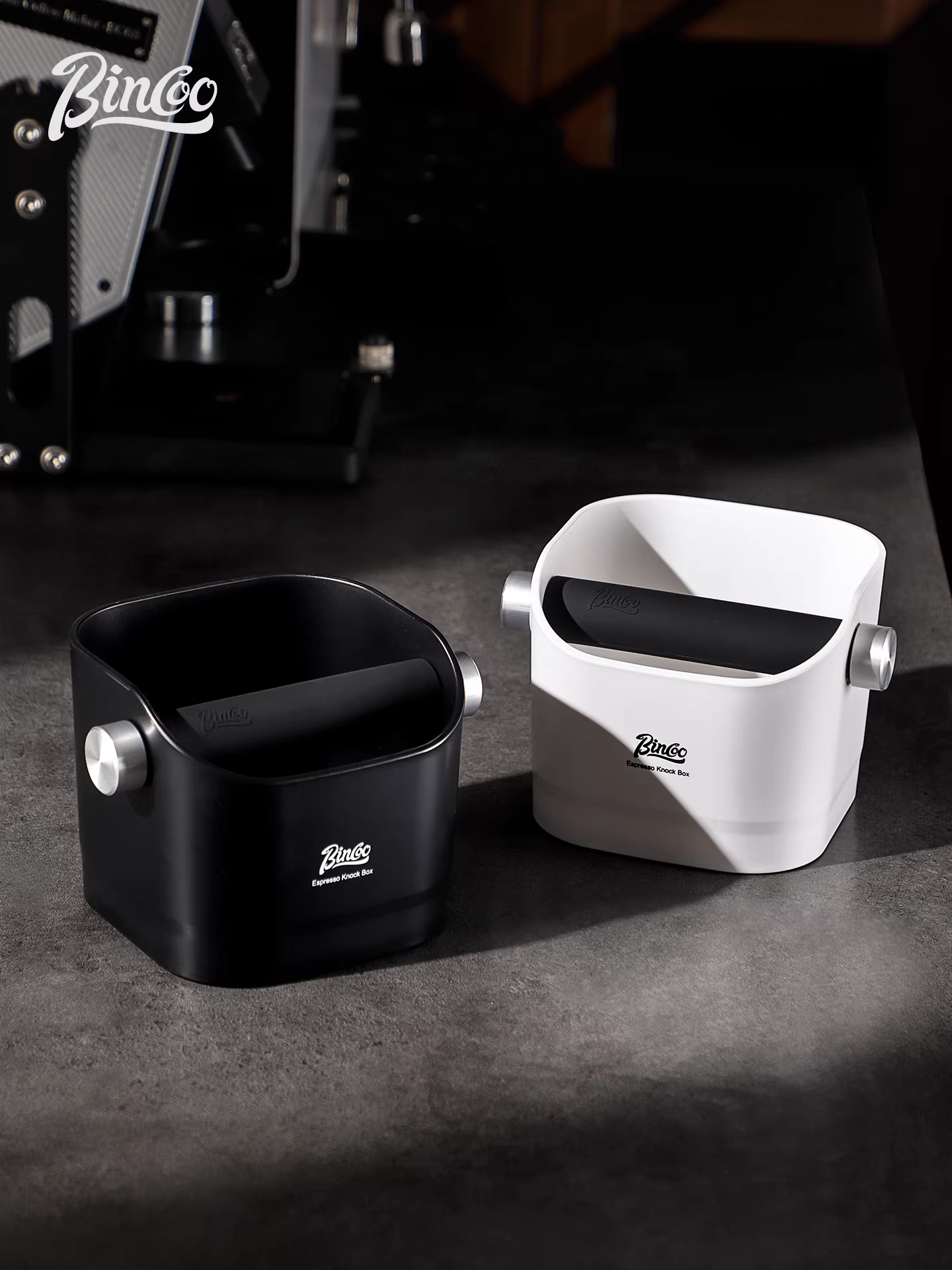Hộp đựng bã cà phê Bincoo, hộp đựng bã cà phê nhỏ cho quầy bar gia đình, dụng cụ đựng bã cà phê, hộp đựng bã cà phê kiểu Ý.