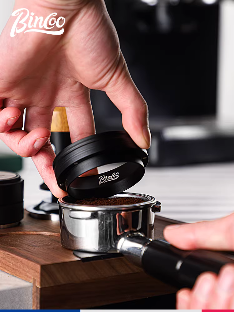 Vòng thu bụi từ tính Bincoo dành cho máy pha cà phê espresso, phù hợp với tay cầm 51/58mm, chống bắn bột.