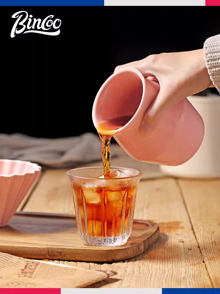 Bộ lọc cà phê thủ công Bincoo Origami V60, bộ ấm pha cà phê bằng gốm, dụng cụ pha chế gia đình