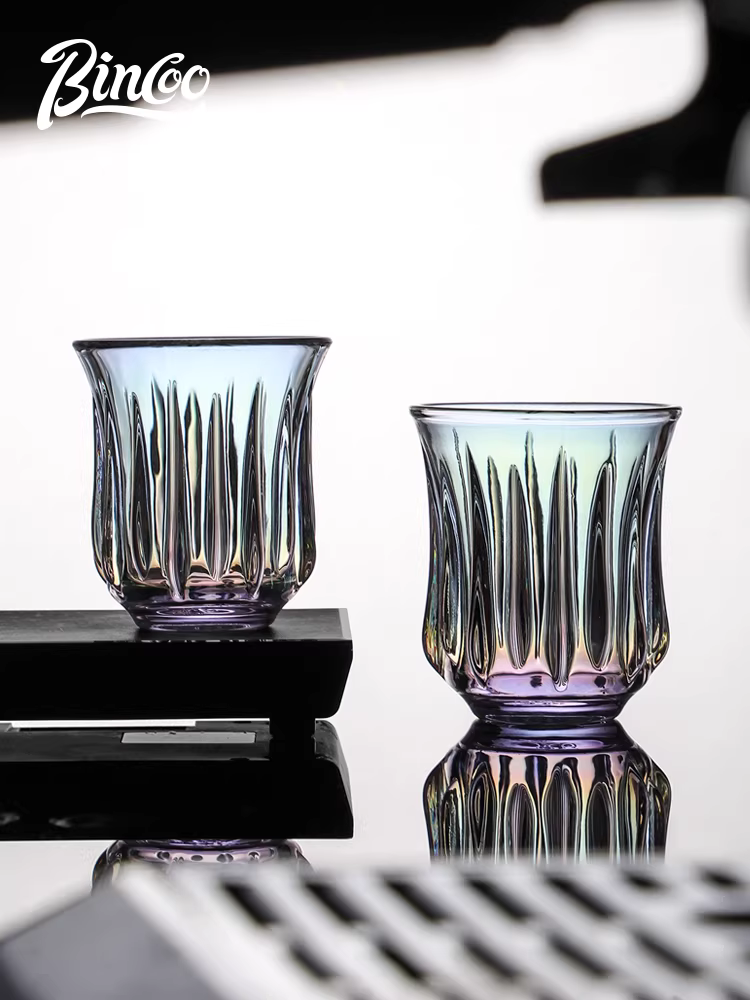 Cốc cà phê thủy tinh Bincoo cốc pha cà phê thủ công cốc nếm thử cổ điển Cốc cà phê bẩn Cốc trắng Úc cốc espresso