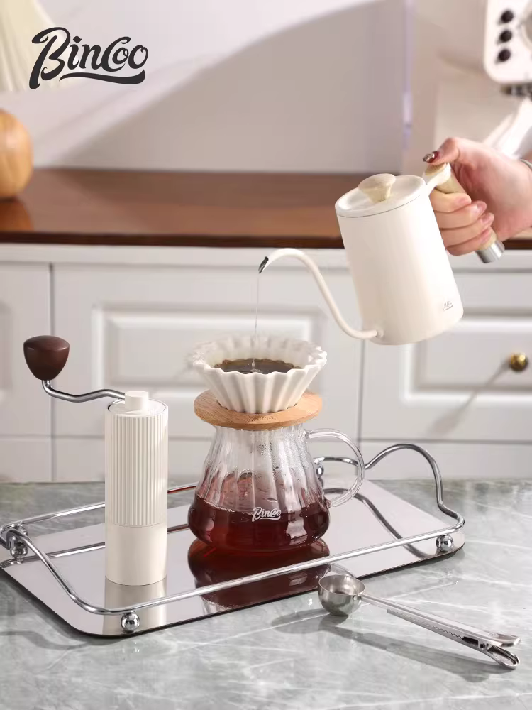 Bộ ấm pha cà phê thủ công Bincoo, máy pha cà phê xay tay, ấm chia sẻ, cốc lọc pha cà phê thủ công, bộ dụng cụ pha cà phê ngoài trời đầy đủ