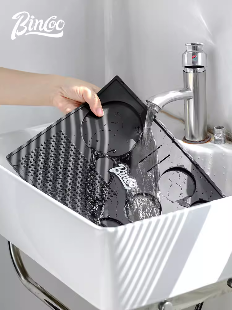 Bộ dụng cụ pha cà phê đa năng Bincoo: đệm nén, búa nén, dụng cụ phân phối bột, hộp đựng bã cà phê, đệm bảo quản 51mm58