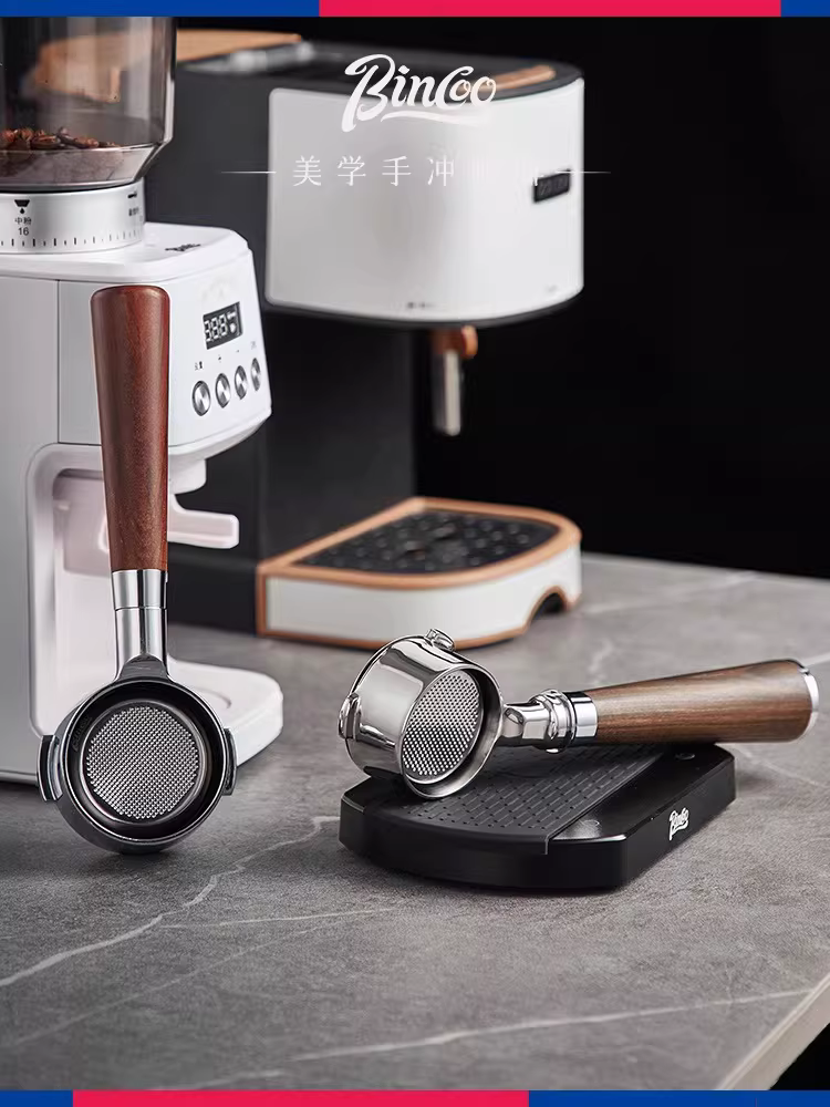 Phụ kiện máy pha cà phê Bincoo: Khay đựng bột cà phê 51/58mm, bộ lọc đơn liều, đôi liều, bốn người dùng, thép không gỉ 304