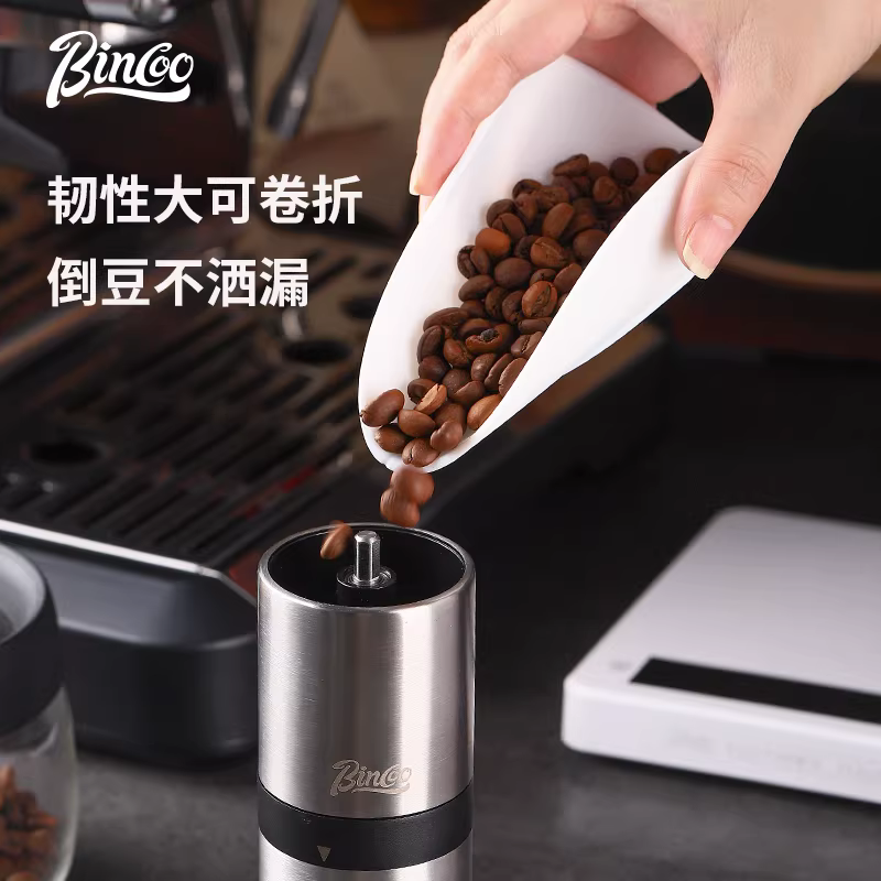 Bộ dụng cụ đo cà phê Bincoo: cốc đo cà phê silicon, khay đo bột cà phê, bát đo đặc biệt, thìa đo, cân điện tử