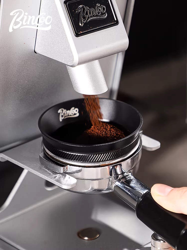 Vòng thu bột cà phê từ tính Bincoo, tay cầm máy pha cà phê, vòng chống bột bay, 6 nam châm, 51/58mm, vòng phân phối bột