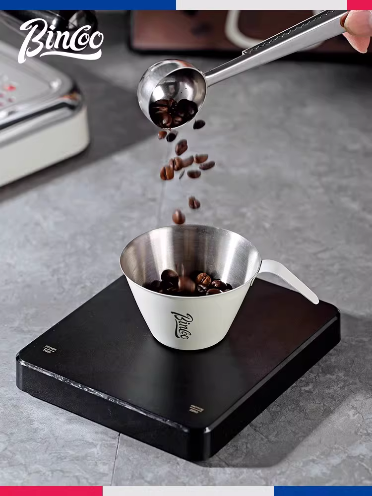 Cốc đo cà phê Bincoo bằng thép không gỉ, cốc ounce, cốc chiết xuất cà phê có vạch chia, cốc shot