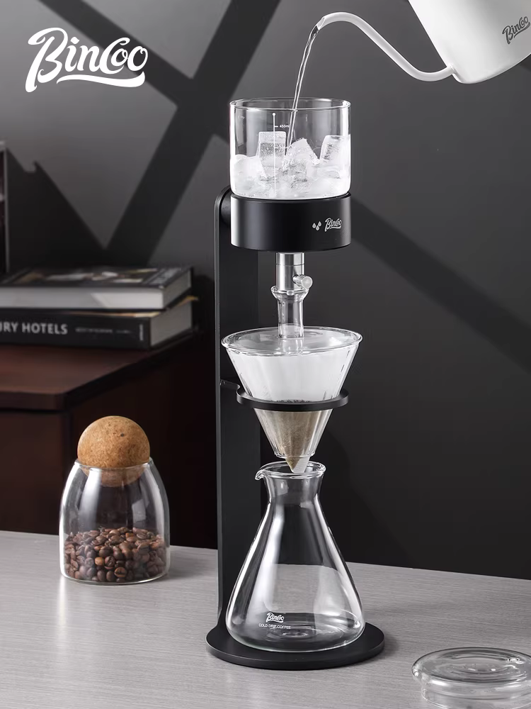 Bình pha cà phê đá Bincoo, kiểu pha cà phê thủ công, bình pha cà phê đá tại nhà, bình pha cà phê lạnh, bình pha cà phê đá bằng thủy tinh, dụng cụ pha cà phê đá