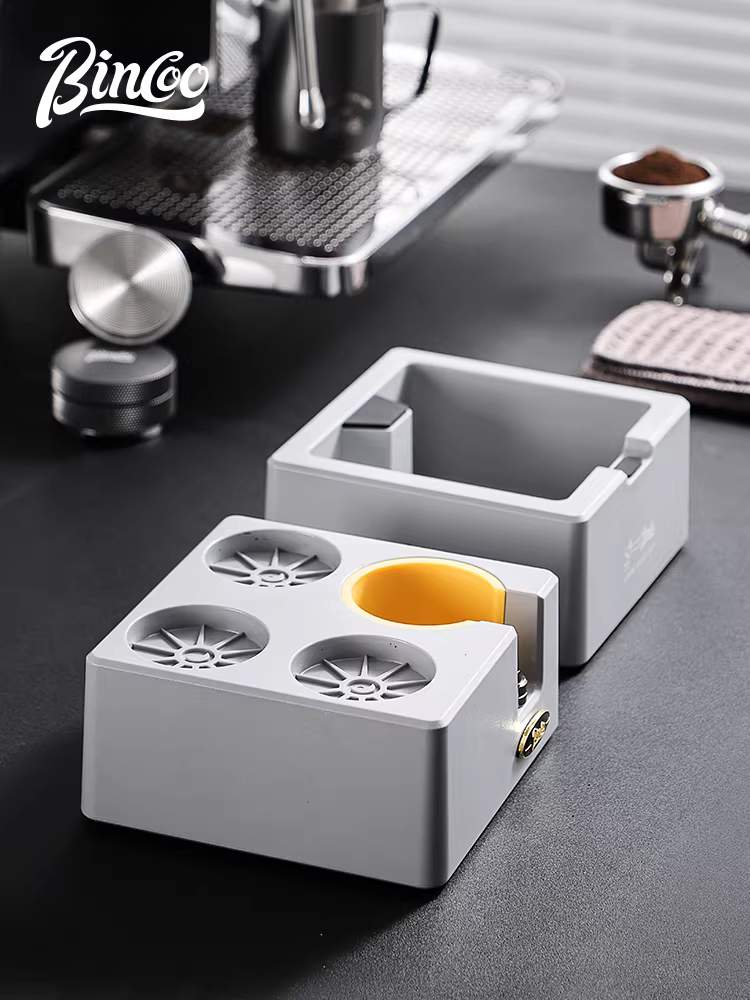 Bộ dụng cụ pha cà phê đa năng Bincoo gồm đế ép cà phê Ý, hộp đựng bã cà phê và máy ép cà phê