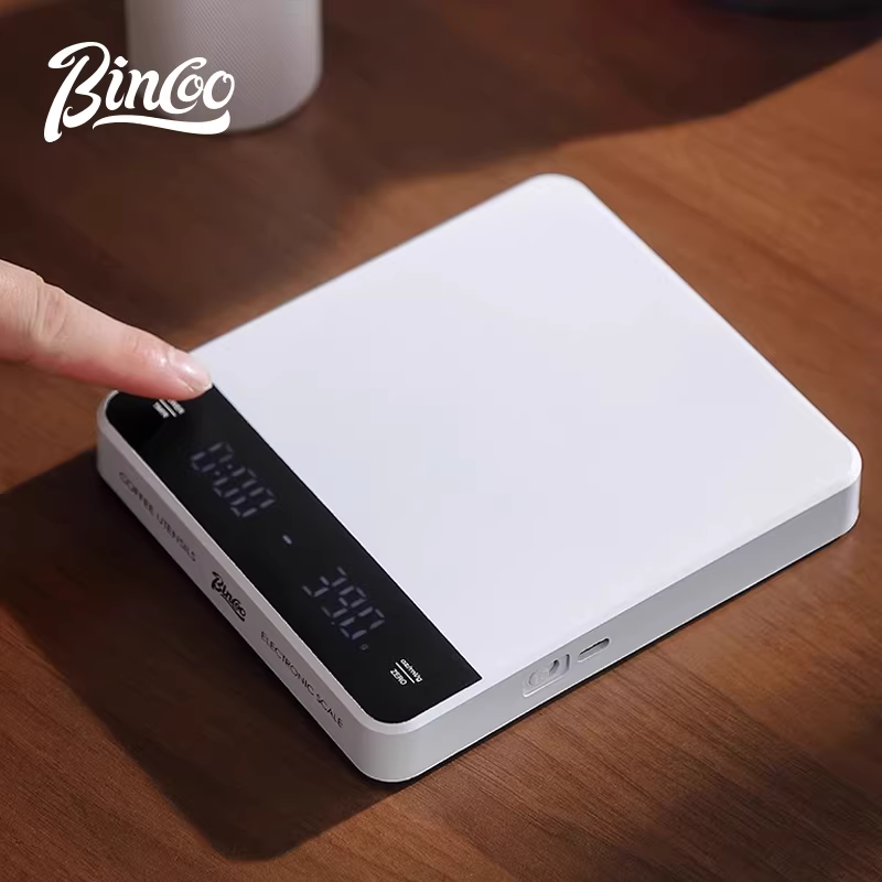 Cân điện tử pha cà phê thủ công Bincoo, cân nhà thông minh, thiết bị cân hạt cà phê espresso, cân tự động hẹn giờ đặc biệt
