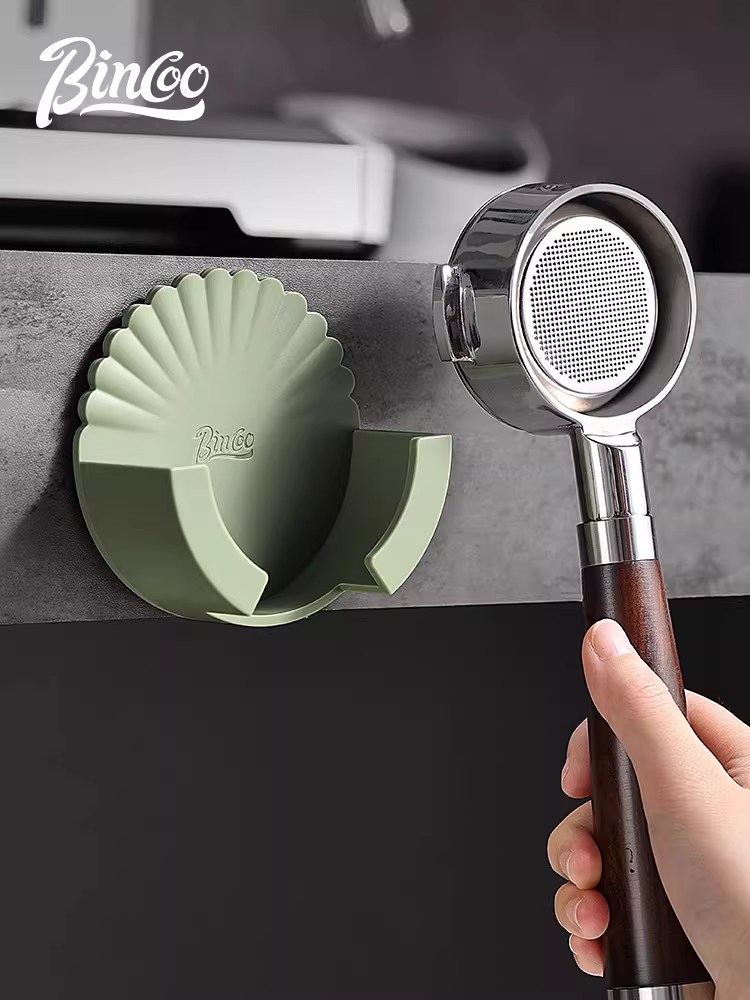 Giá để tay cầm máy pha cà phê Bincoo, kệ để đồ không cần khoan, giá để đồ dưới máy pha cà phê, giá để tay cầm không đáy.