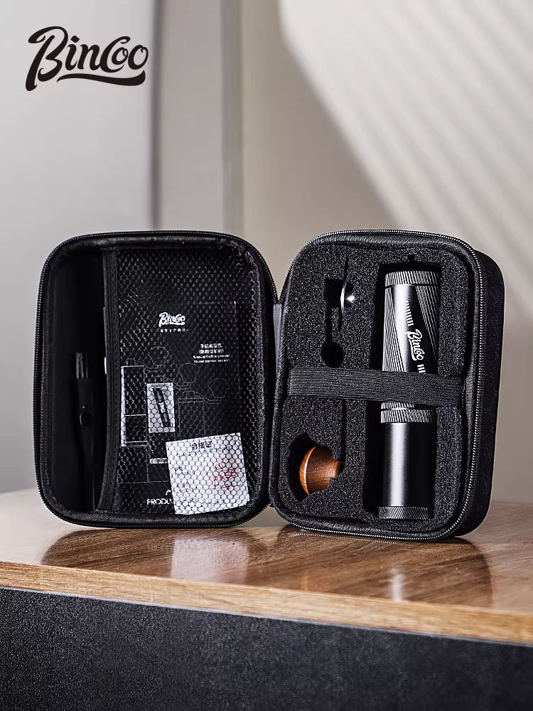 Máy xay cà phê quay tay Bincoo Traveler SM10 có màn hình, máy xay cà phê thủ công dùng trong gia đình