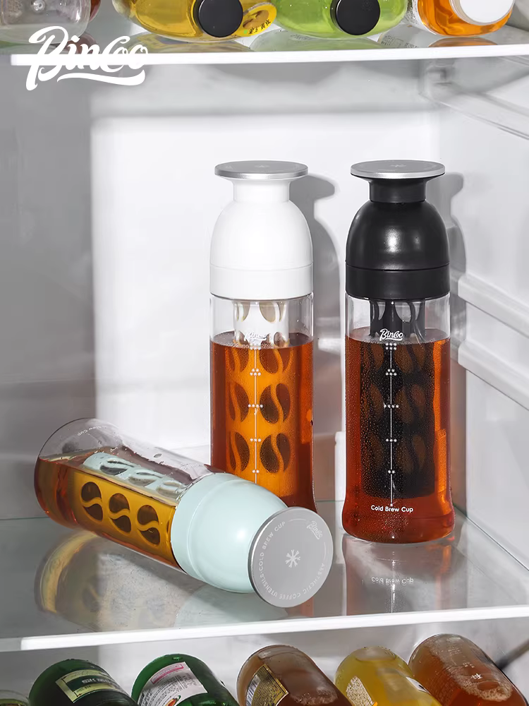 Ly cà phê lạnh Bincoo, bình giữ nhiệt Tritan mùa hè, cốc cà phê di động, bình trà lạnh mang đi