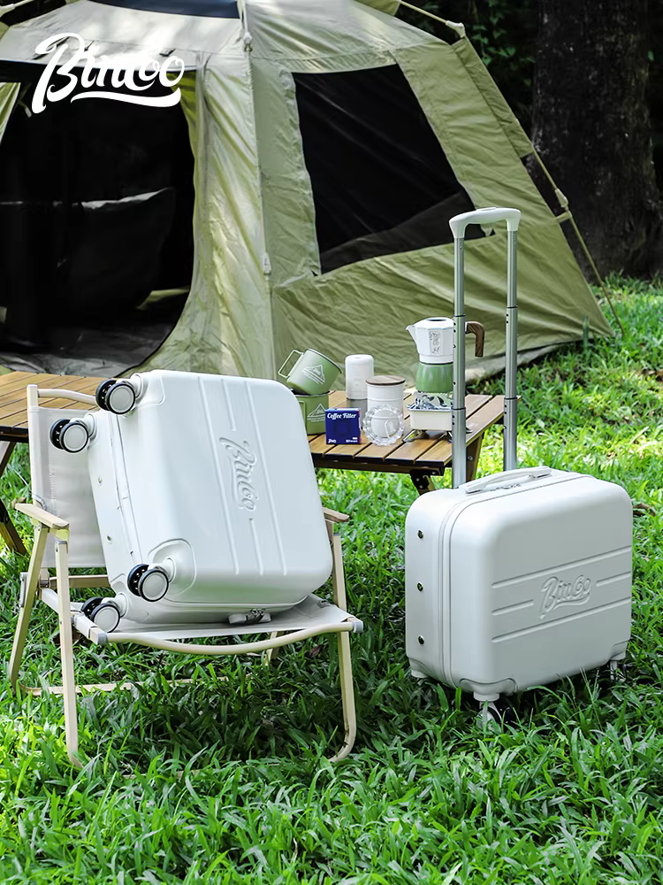 Bộ pha cà phê Moka ngoài trời Bincoo hai van, kiểu Ý, nhỏ gọn, kèm hộp đựng, dụng cụ pha cà phê dã ngoại