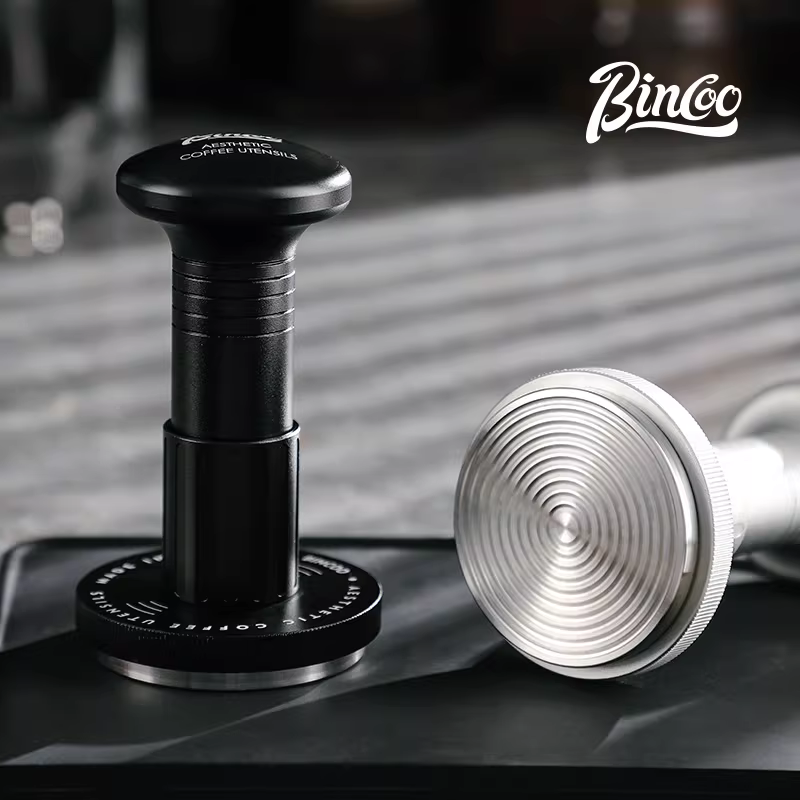 Dụng cụ nén cà phê Bincoo lực không đổi, tác động đàn hồi, 35 lbs, máy pha cà phê, ren gốc 51/58mm