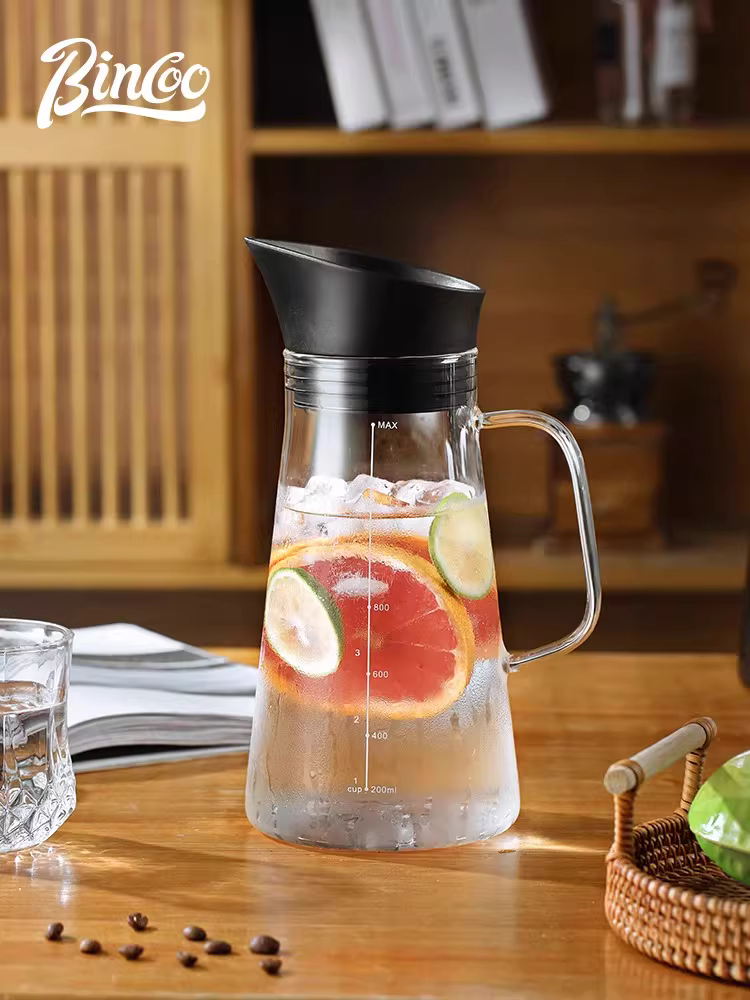 Bình pha cà phê lạnh Bincoo, bình thủy tinh gia dụng, dung tích lớn, có bộ lọc, thiết bị pha chế, bình pha cà phê lạnh bằng phương pháp nhỏ giọt đá