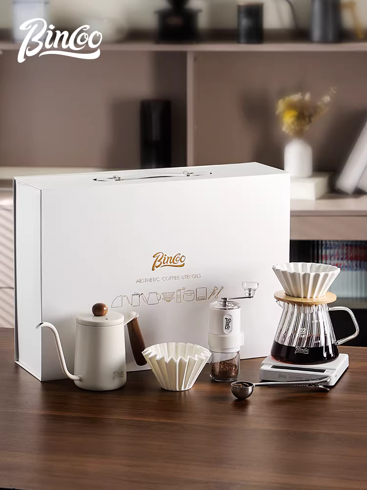 Hộp quà tặng ấm pha cà phê thủ công Bincoo, quà tặng sinh nhật thiết thực, quà tân gia, quà tặng bạn thân, quà tặng sáng tạo ngày lễ