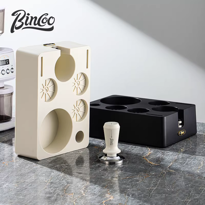 Đế ép cà phê Bincoo đa năng, tích hợp hộp đựng bã cà phê, dụng cụ ép cà phê, dụng cụ phân phối bột cà phê, hộp đựng và tay cầm cà phê