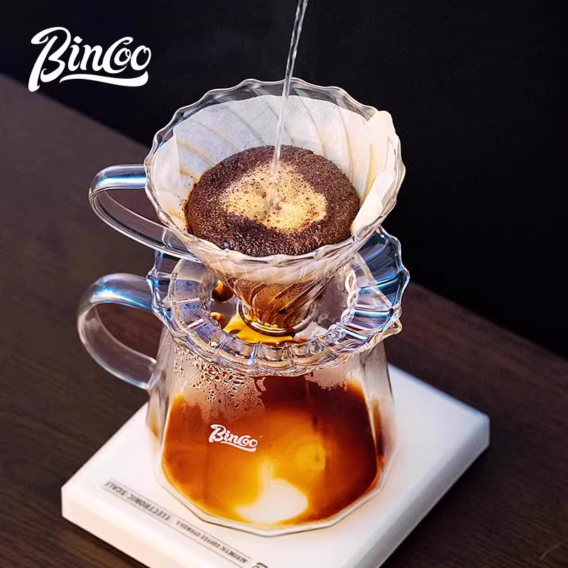 Bộ ấm pha cà phê thủ công Bincoo, máy pha cà phê cầm tay nhỏ gia đình, máy xay cà phê cầm tay, bộ dụng cụ pha cà phê đầy đủ