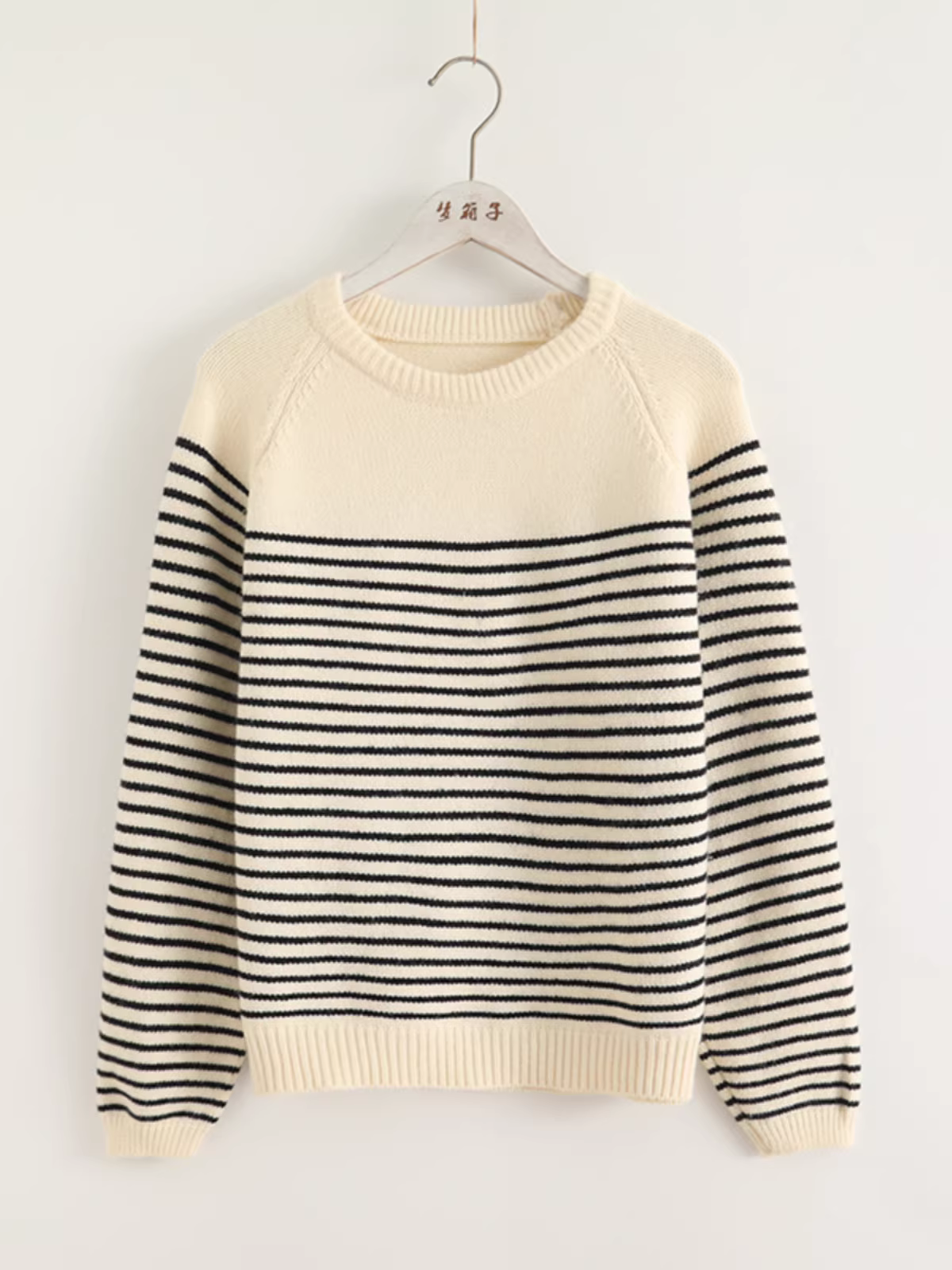 Áo len dệt kim dáng rộng cổ tròn tay dài phong cách Nhật Bản mới mùa thu 2024 Dream Box dành cho nữ