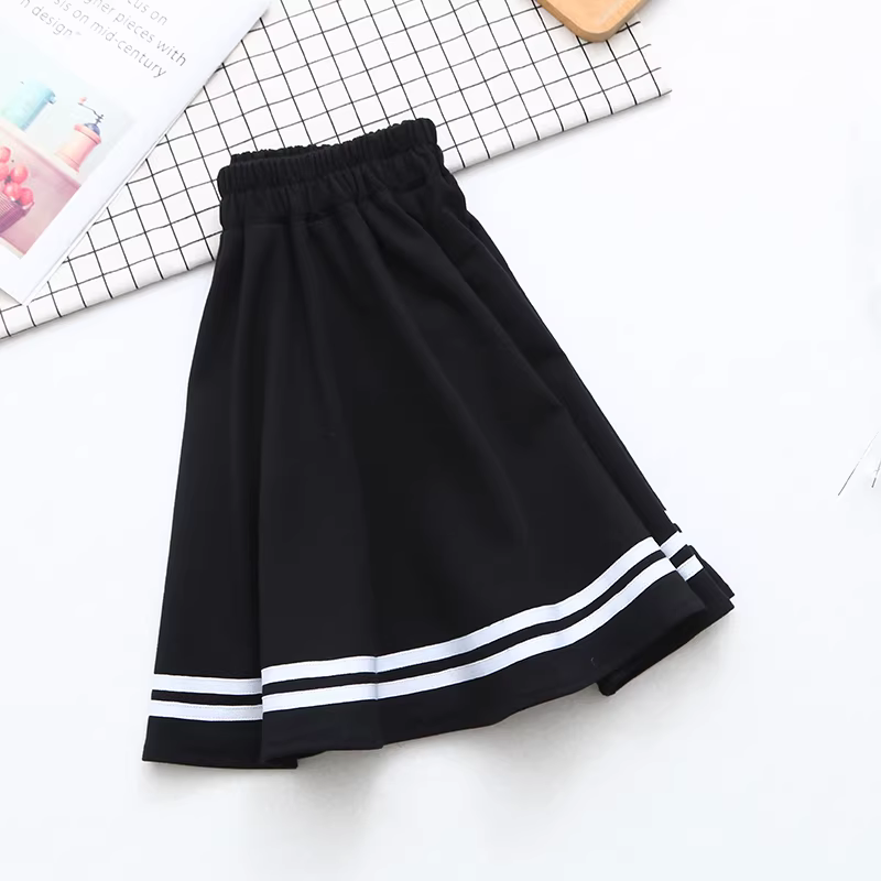 Dream Box 2023 Mùa Hè Mới Phong Cách Hải Quân Nhật Bản Váy Nữ Nghệ Thuật Tươi Mát Váy Chữ A Váy Ngắn Eo Co Giãn