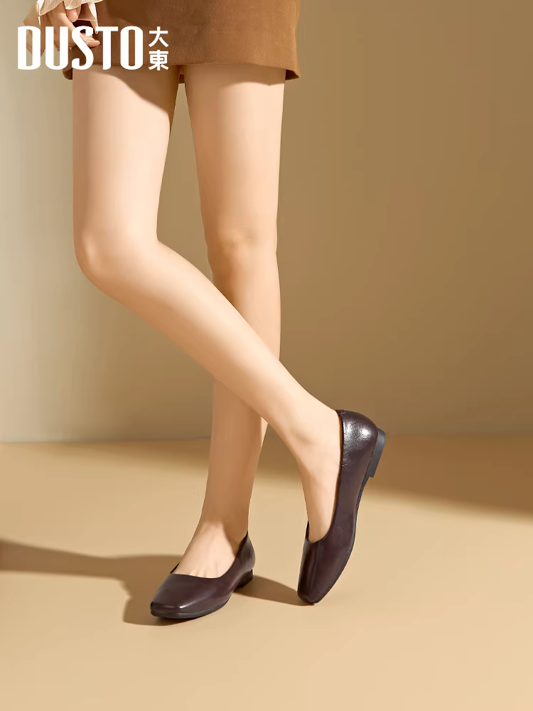 Giày bệt nữ 2025 mẫu mới thu đông màu đen đế mềm êm chân đi làm đi làm giày nữ kiểu lười