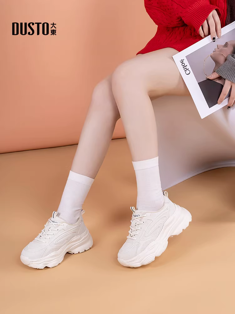 Giày thể thao nữ đế dày kiểu bố 2025, giày mùa thu đông mới, nhẹ, đa năng, giày thể thao thường ngày dành cho nữ
