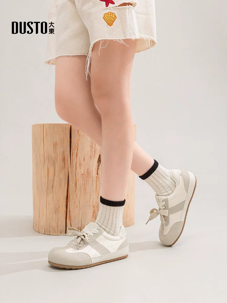 Giày tập luyện đế dày Dadong dành cho nữ, giày dopamine đế bằng mùa thu đông 2025 mới, giày Forrest Gump, giày thể thao thường ngày.