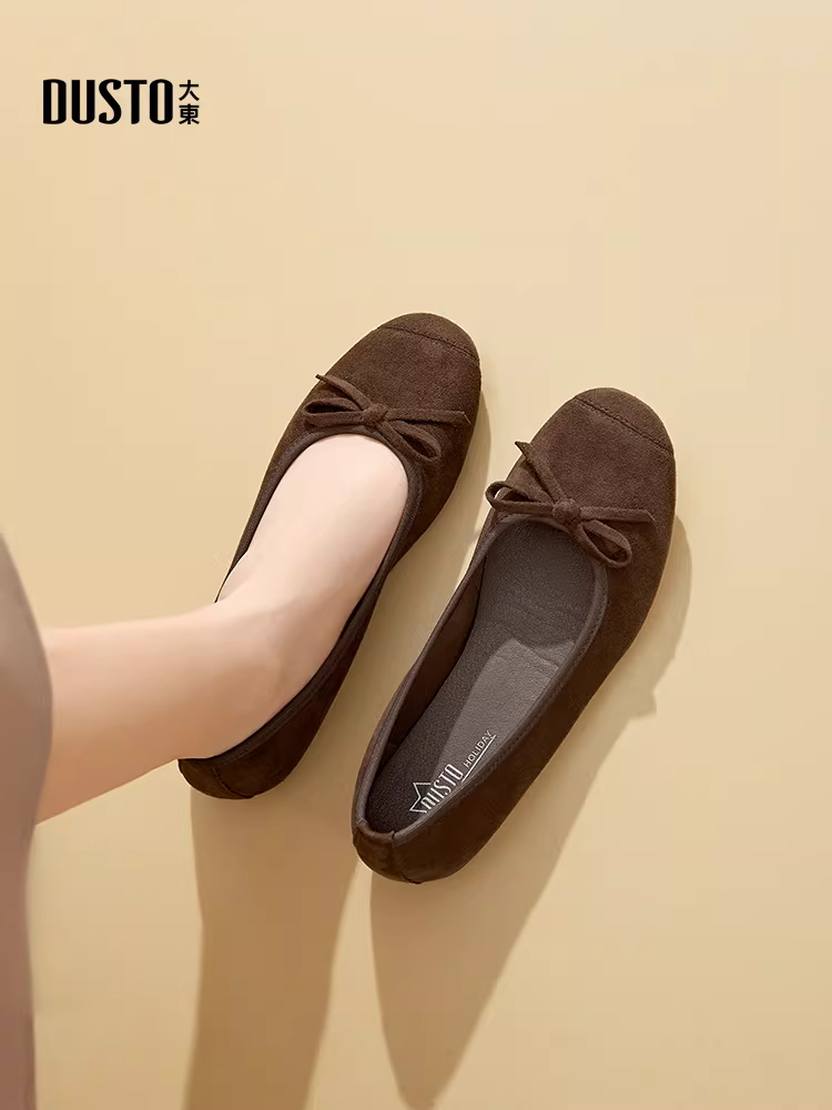 Giày lười nữ, giày ba lê mới mùa thu 2025, giày lười đế mềm, giày bệt đi làm mùa thu dành cho nữ