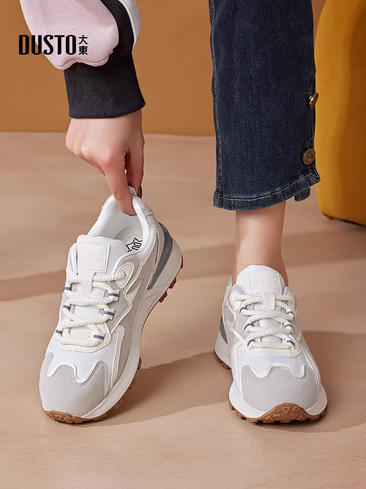 Giày nữ Dadong Agan 2025, giày nữ thu đông mới, giày thể thao retro siêu hot, giày đa năng, giày bố nữ