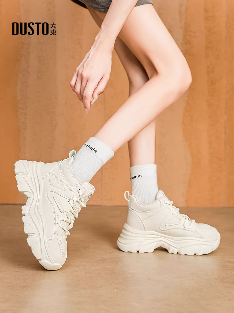 Giày đế xuồng nữ 2025, mẫu mới thu đông, giày đa năng thời thượng dành cho nữ, giày tăng chiều cao cho người thấp.