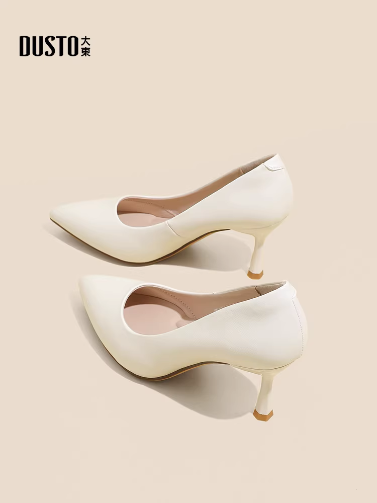 Giày cao gót nhọn mũi Dadong sang trọng dành cho nữ, mẫu mới thu 2025, kiểu dáng thanh lịch, giày đơn giản, thích hợp đi làm, giày nữ công sở.