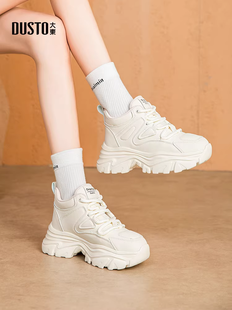 Giày đế xuồng nữ 2025, mẫu mới thu đông, giày đa năng thời thượng dành cho nữ, giày tăng chiều cao cho người thấp.