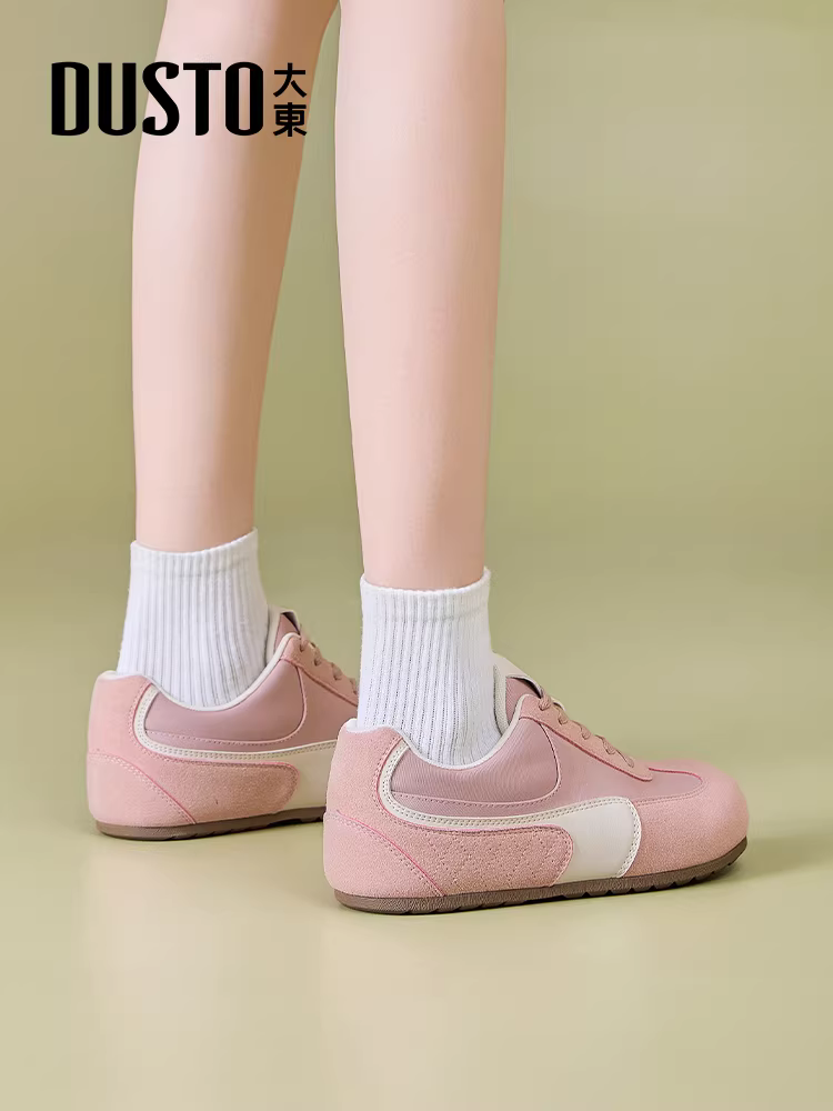 Giày tập tăng chiều cao Dadong dành cho nữ 2025 Mẫu mới Thu/Đông Phong cách cổ điển Đế dày Đế mềm Giày thể thao thường ngày