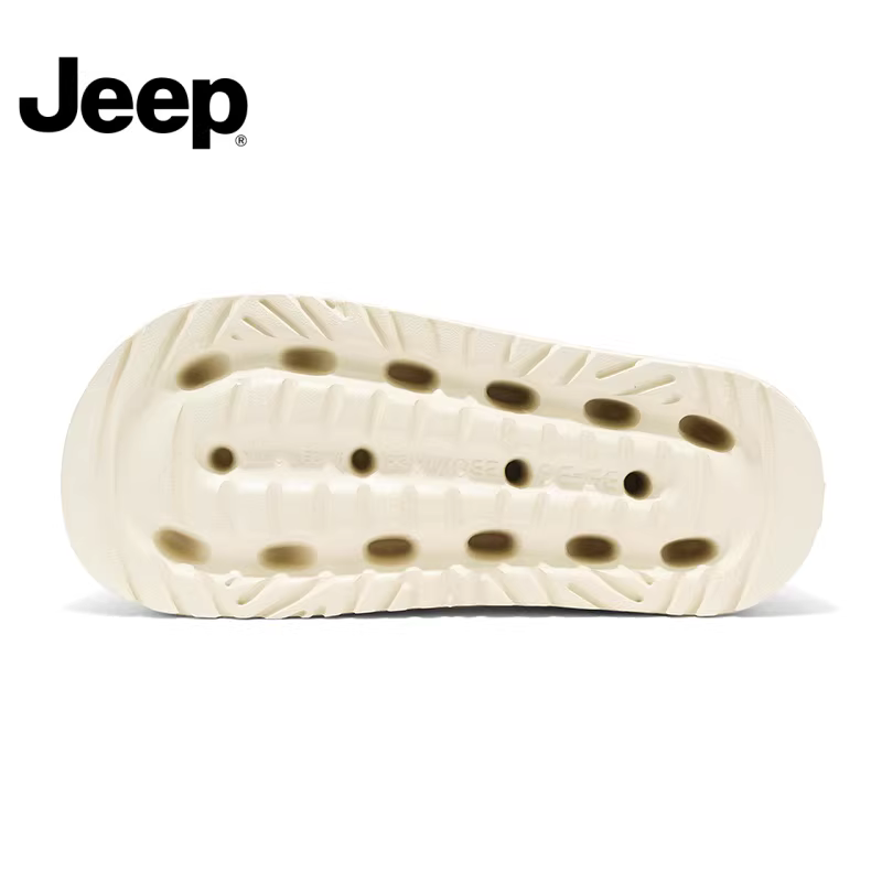 Dép nữ JEEP mùa hè 2025, kiểu mới, mũi kín, thoáng khí, kiểu nửa dép, đế dày, tăng chiều cao dành cho nữ.
