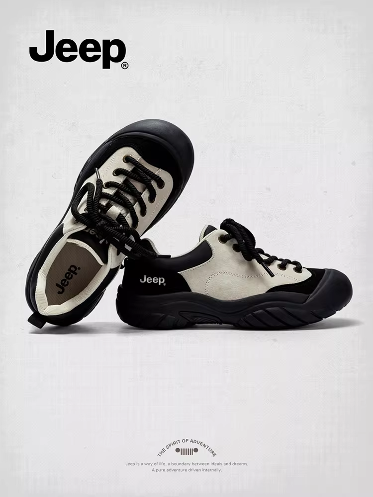 Giày thể thao nữ Jeep dễ thương, phong cách thường ngày, mùa hè 2025, chống va đập, chống trơn trượt, bền mài mòn, thích hợp đi bộ đường dài và leo núi ngoài trời