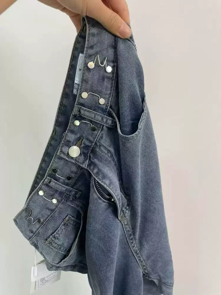 Quần jean Tencel dáng lê dành cho nữ, kiểu dáng mỏng mùa hè, cỡ lớn, lưng cao, rộng rãi, mềm mại, tôn dáng, ống rộng, dài chạm sàn