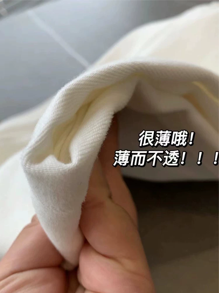 Quần jean Tencel trắng dành cho nữ, kiểu dáng mỏng mùa hè, cỡ lớn, lưng cao, dáng rộng, tôn dáng, quần ống rộng bằng vải lụa băng mềm mại.