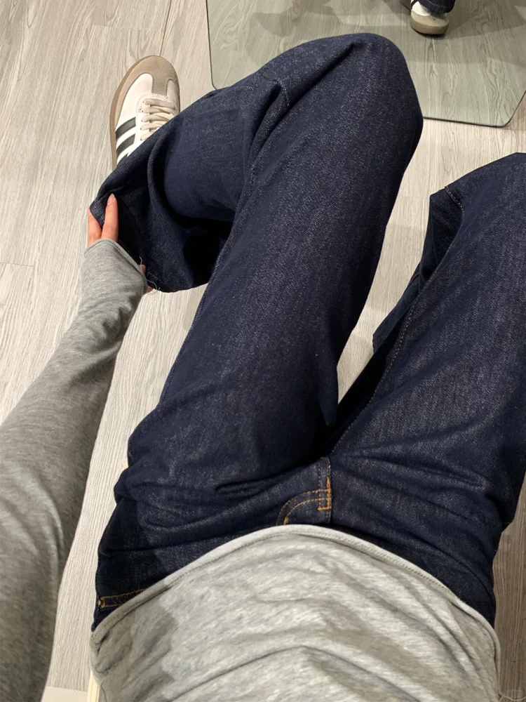 Quần jean loe nữ, kiểu mới mùa xuân, size lớn, lưng cao, dáng rộng, tôn dáng, dành cho người có dáng quả lê, quần ống chuông