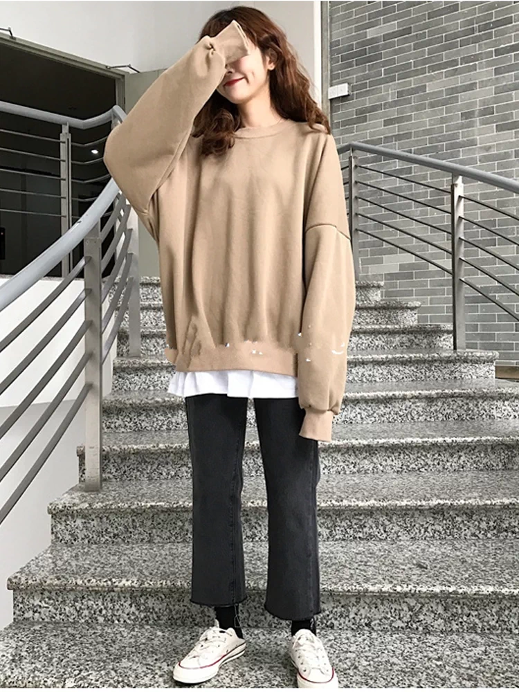 Quần jean ống đứng dáng quả lê dành cho nữ, mùa thu đông, lót lông cừu, cỡ lớn, lưng cao, giảm béo, quần thuốc lá ống ngắn.