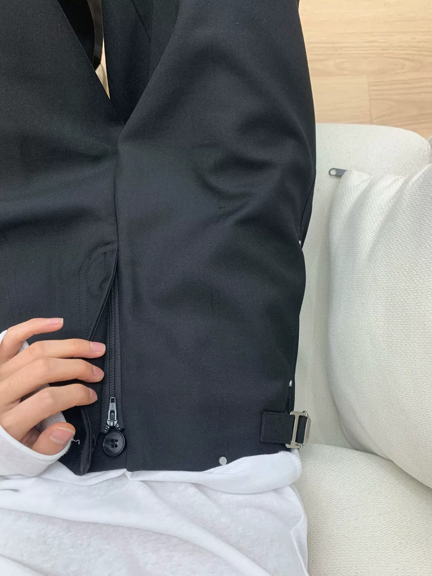 Quần âu đen nữ, kiểu dáng mùa hè, size lớn, cạp cao, rộng rãi, mềm mại, tôn dáng, quần ống rộng thẳng.