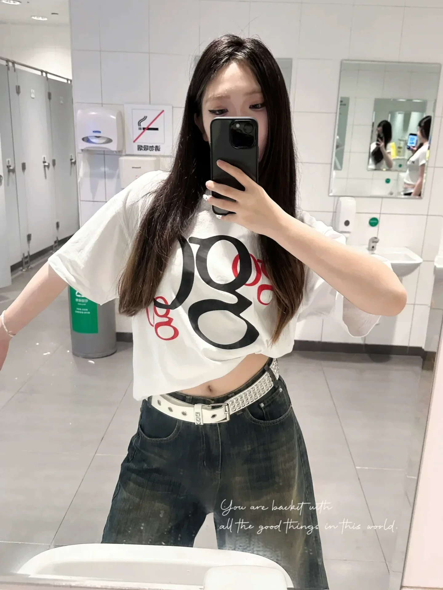 Quần crop kiểu cổ điển Mỹ dành cho nữ, cỡ lớn mùa hè, lưng cao, dáng rộng, thon gọn, dáng quả lê, quần denim ống rộng dài vừa phải.