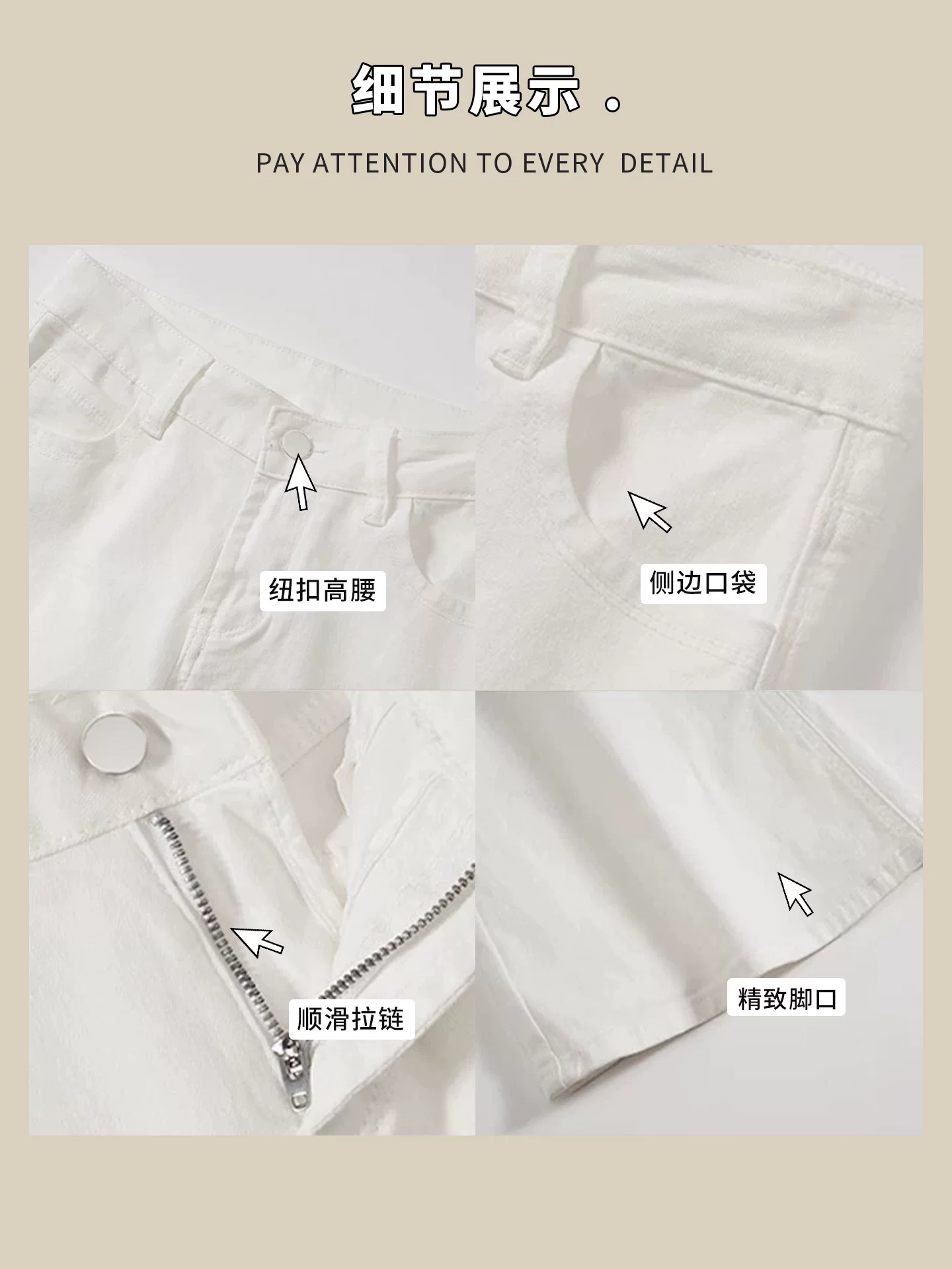 Quần jean ống loe cạp cao màu kaki dành cho nữ, kiểu dáng mùa thu mới, cỡ lớn, rộng rãi và mềm mại, quần ống chuông tôn dáng.