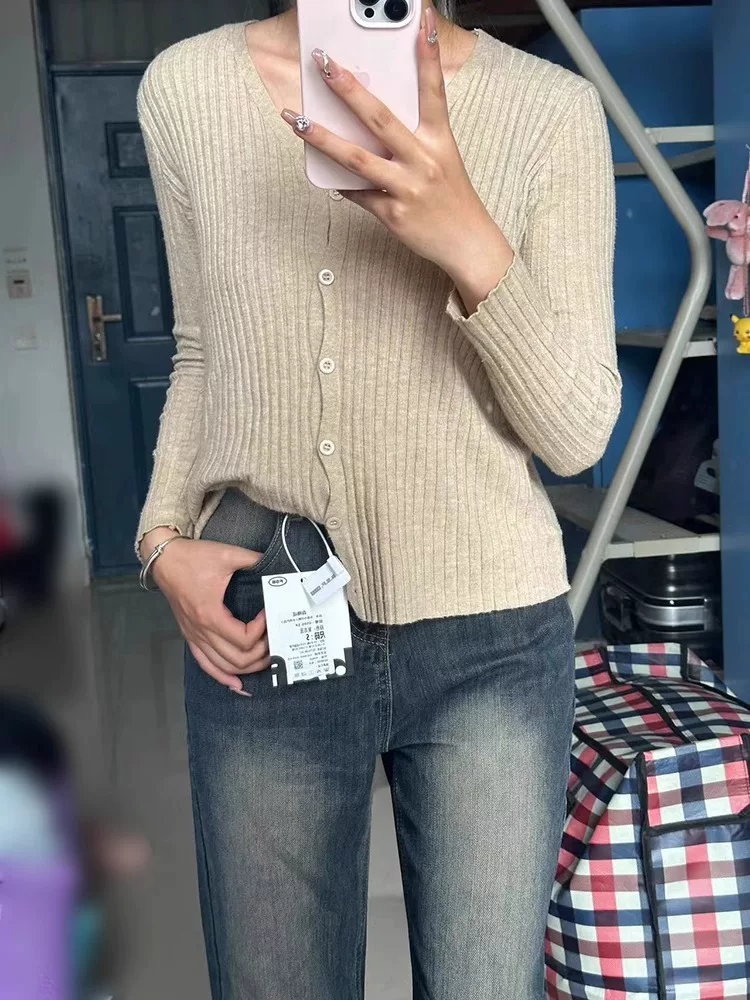 Quần jean ống loe nữ, kiểu mới đầu thu, size lớn, lưng cao, dáng rộng, tôn dáng, dành cho người có thân hình quả lê, quần ống chuông