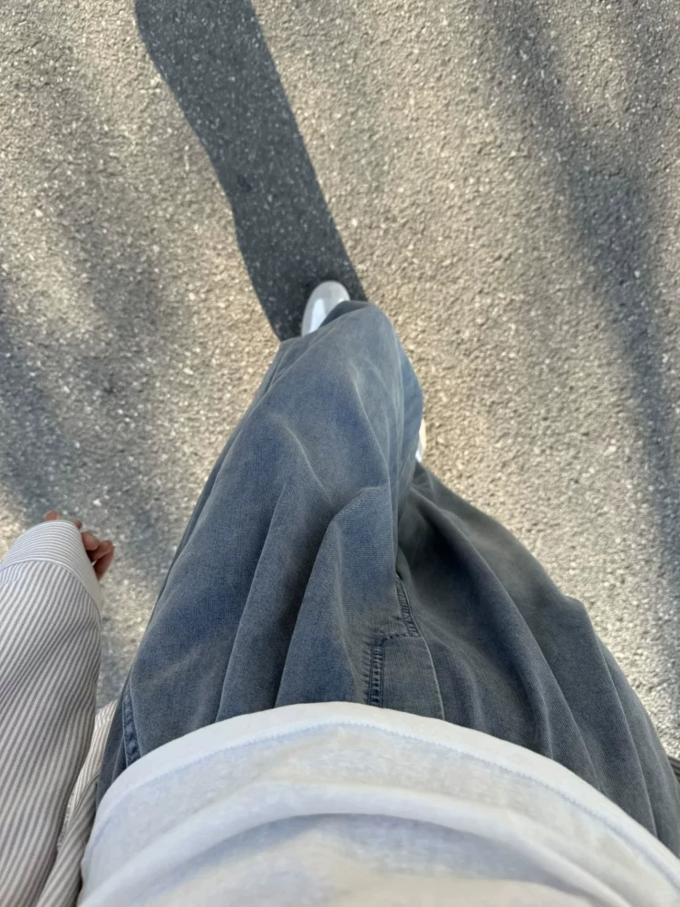 Quần jeans Tencel nữ hè 2025 mỏng, size lớn, plus size, cạp cao, dáng rộng, tôn dáng, chất liệu lụa đá, quần ống rộng