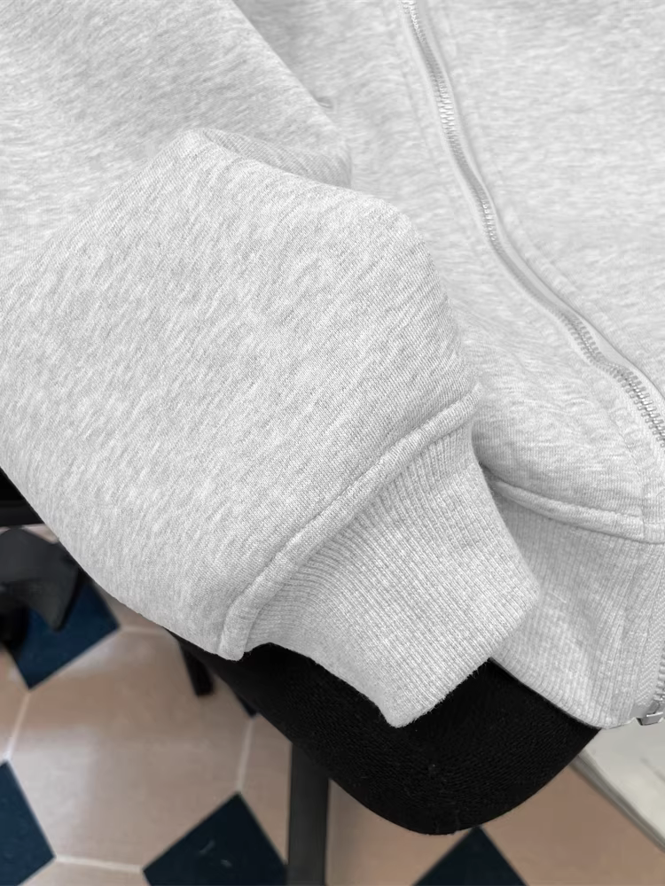 Áo khoác cardigan cặp đôi phong cách retro preppy dành cho nữ mùa thu đông lót lông cừu kiểu Mỹ hợp thời trang thương hiệu cổ điển áo khoác có mũ trùm đầu