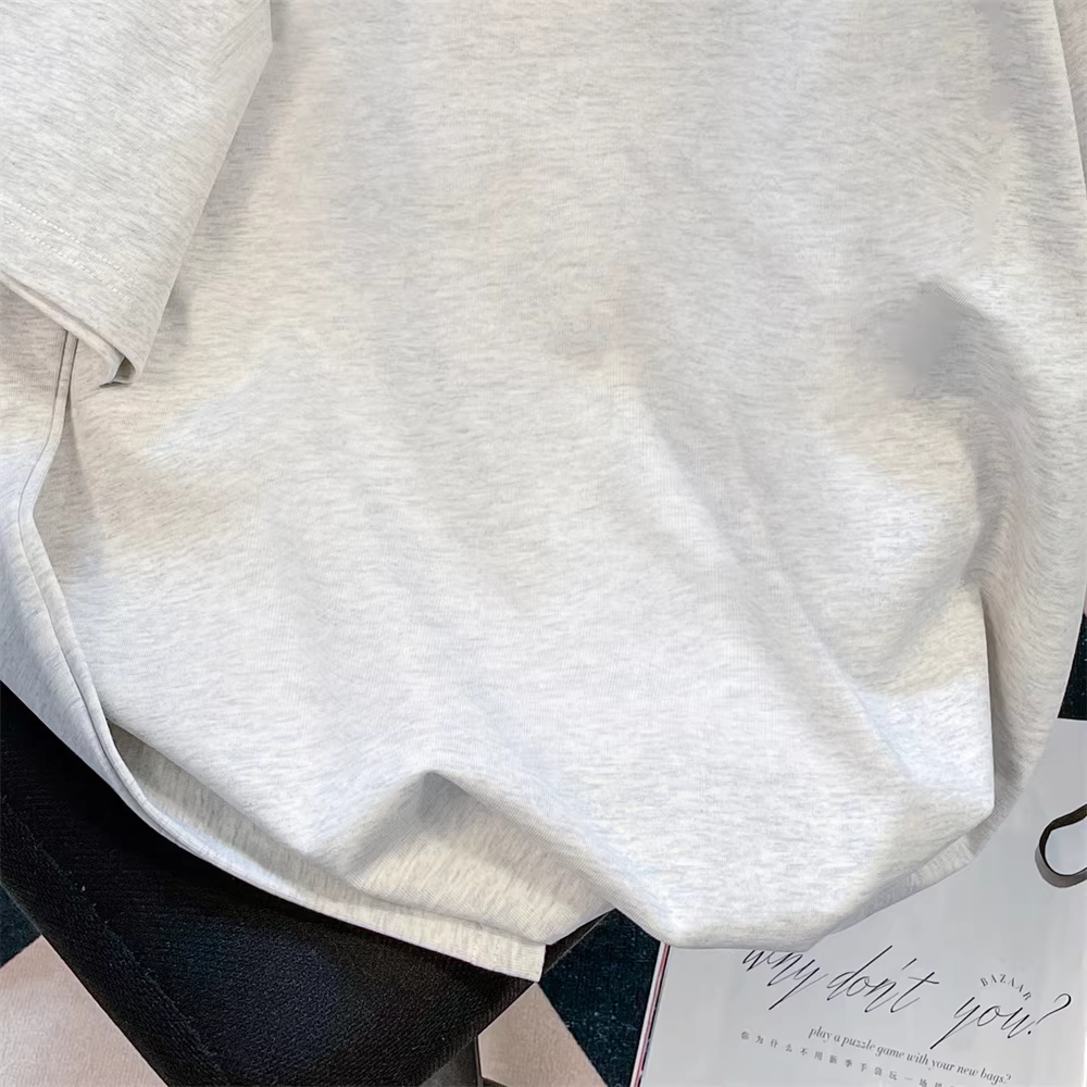 Áo thun nữ cotton 100% tay ngắn phong cách retro Mỹ, thiết kế mùa hè mới 2024, kiểu dáng độc đáo, nửa tay