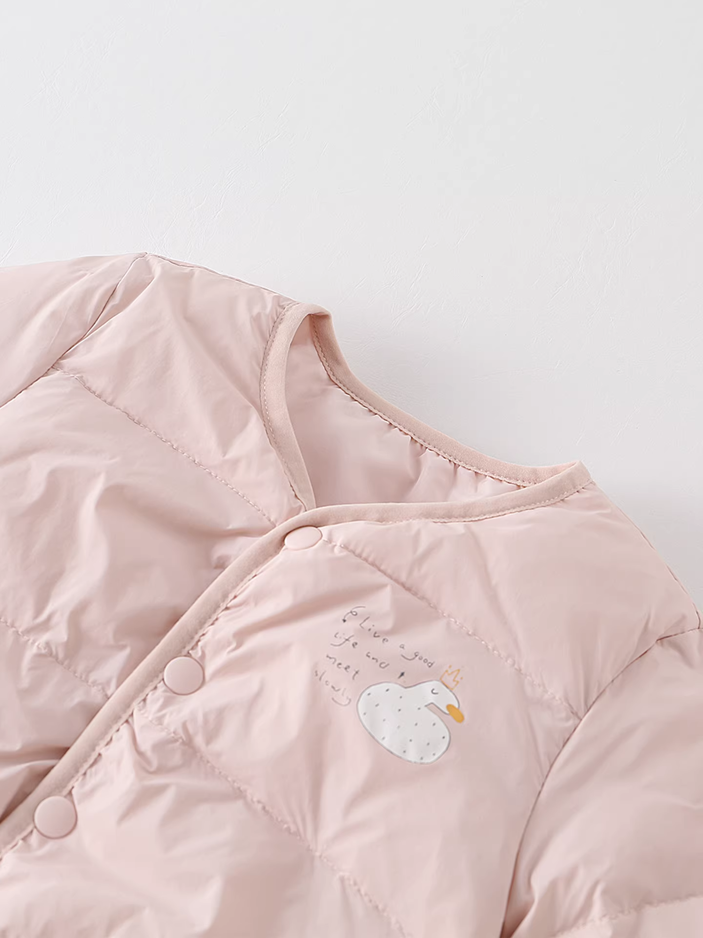 Áo khoác lông vũ cho bé gái Fanhle Mặc mùa đông 2025 Áo khoác ấm áp thời trang mới cho bé Áo khoác lông vịt trắng cho bé mùa đông