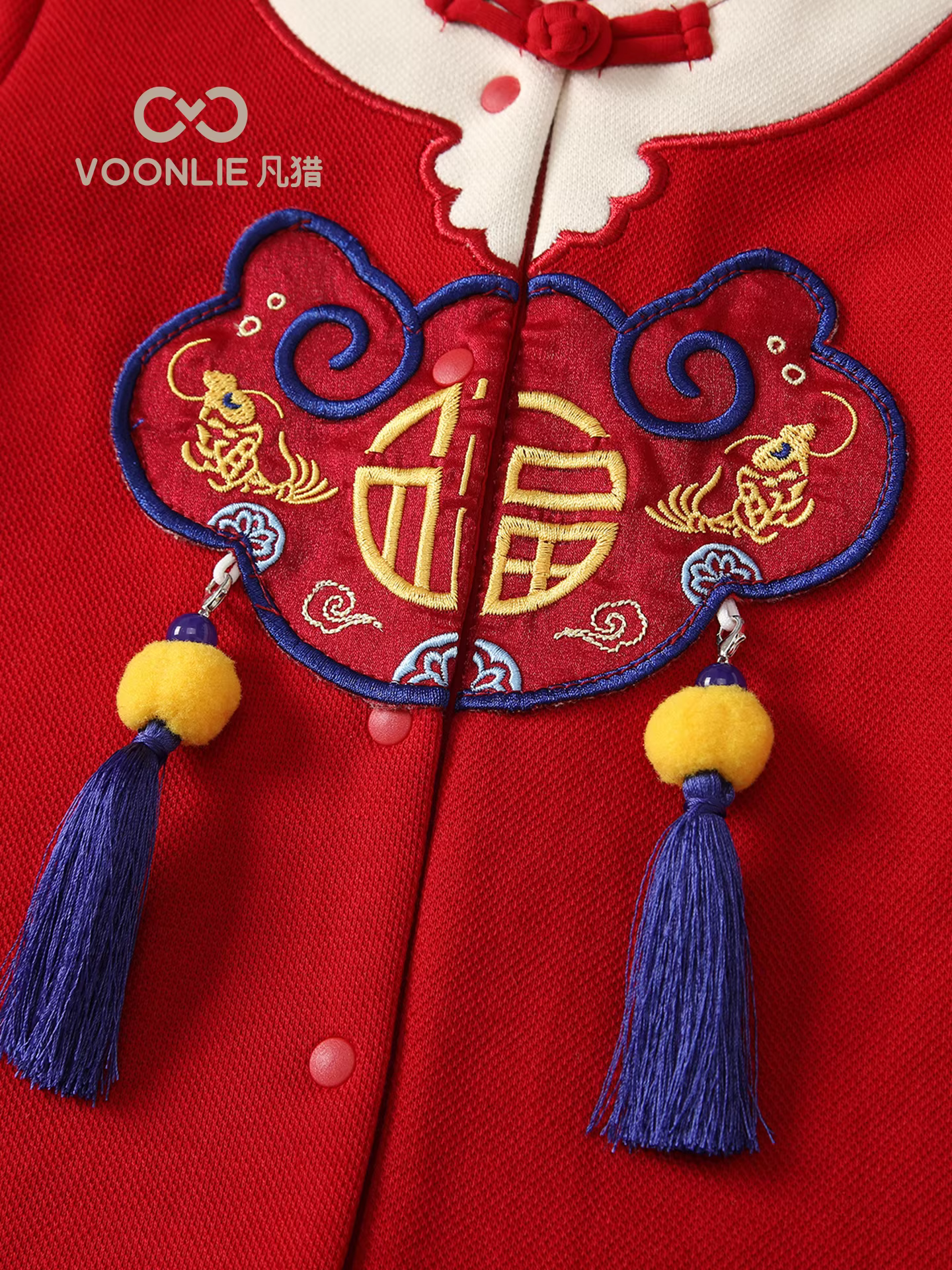 Quần áo trẻ em, quần áo mùa thu, bé trai sơ sinh, áo liền quần phong cách Trung Hoa, trăng tròn, trăm ngày, váy sinh nhật đầu tiên, áo liền quần, mùa xuân và mùa thu