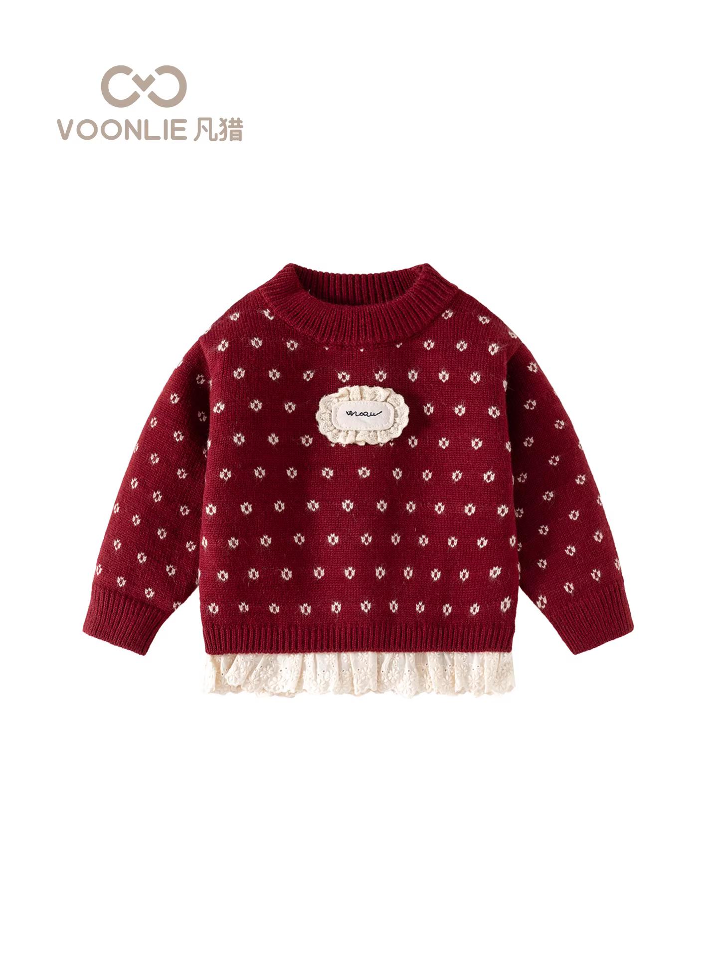 Áo len nữ Fanhle Thu Đông 2025 Mẫu mới Thời trang Áo len giữ ấm trẻ em Áo lót bé sơ sinh cho mùa thu đông